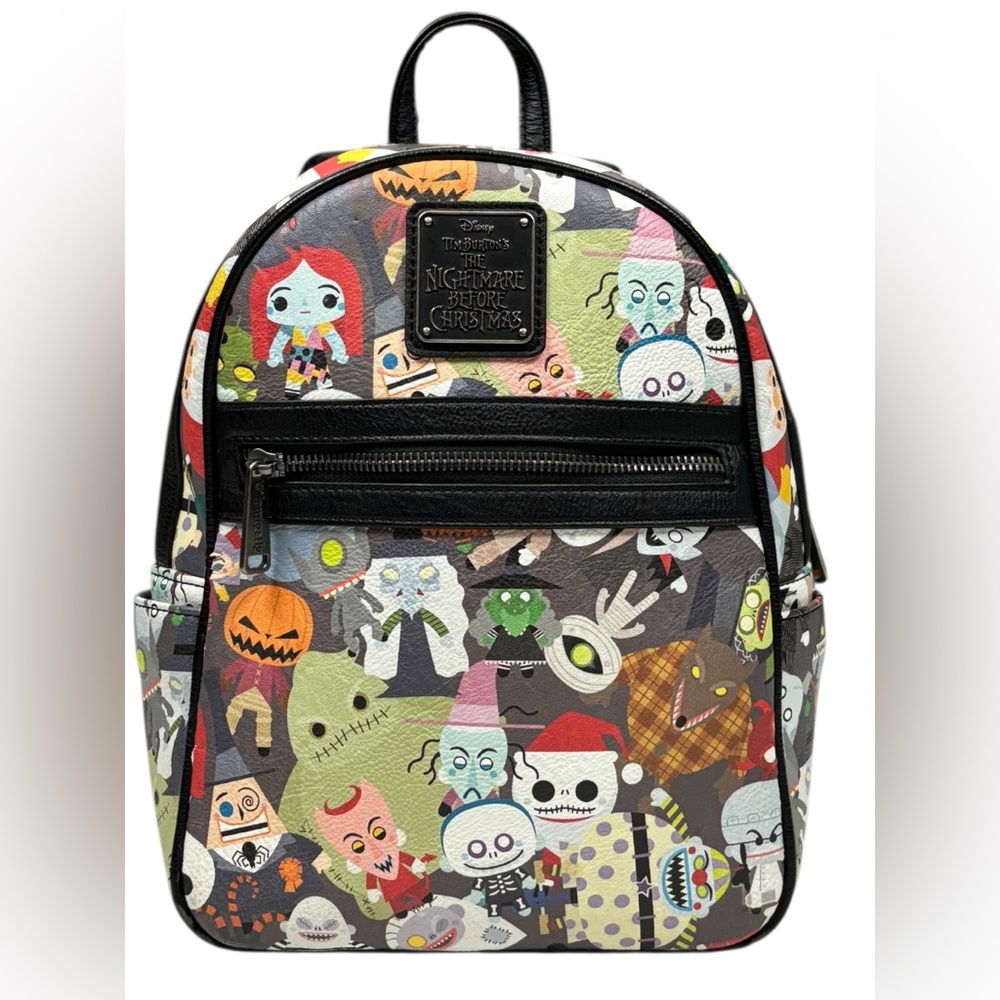 Loungefly Tim Burtons The Nightmare Before Christmas Mini Backpack Black Multi